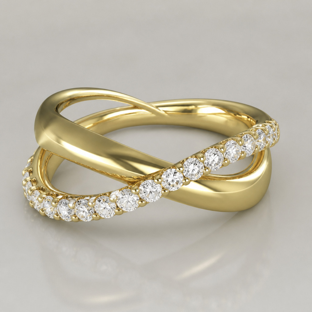 A women's ring with diamond stones
photorealistic jewelry design, A women's ring with diamond stones, modern style, just the design no text