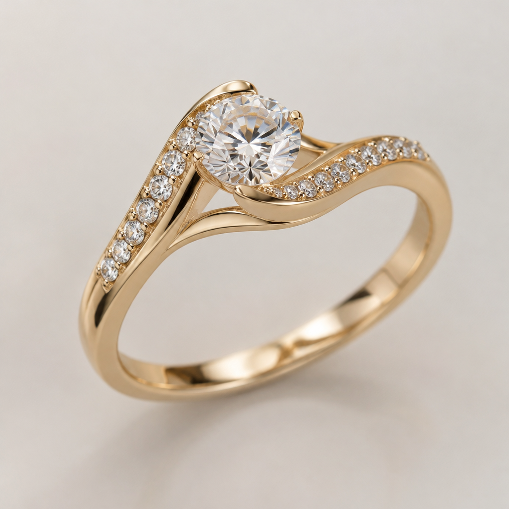 A women's ring
photorealistic jewelry design, A women's ring, modern style, just the design no text