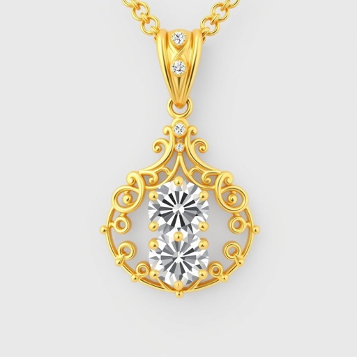 Jewellery golden and diamond
