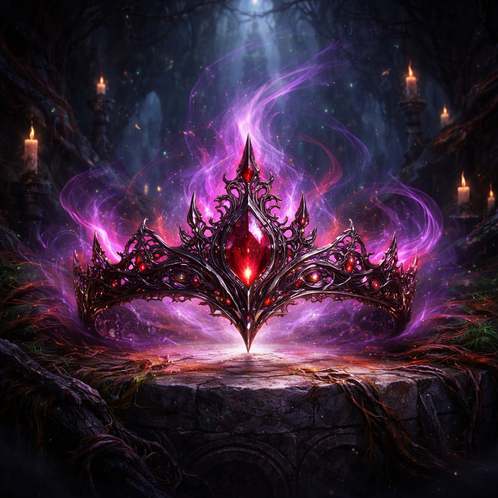 Mystical magical background for a magical tiara that might be cursed
Mystical magical background for a magical tiara that might be cursed, fantasy style