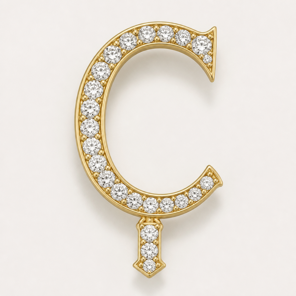 Ç
photorealistic jewelry design,
Ç, just the design no text
