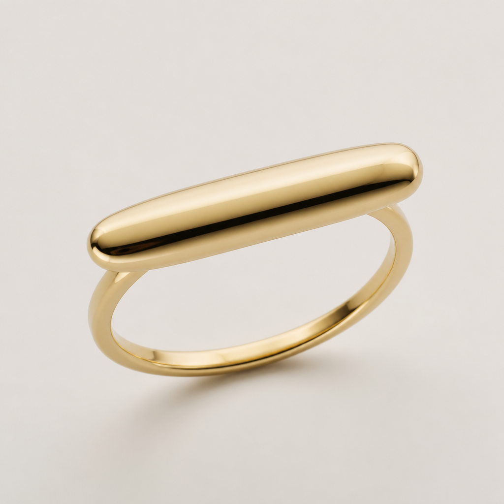 A modern women's ring made of gold. delicate cigar ring
photorealistic jewelry design, A modern women's ring made of gold. delicate cigar ring, modern style, just the design no text