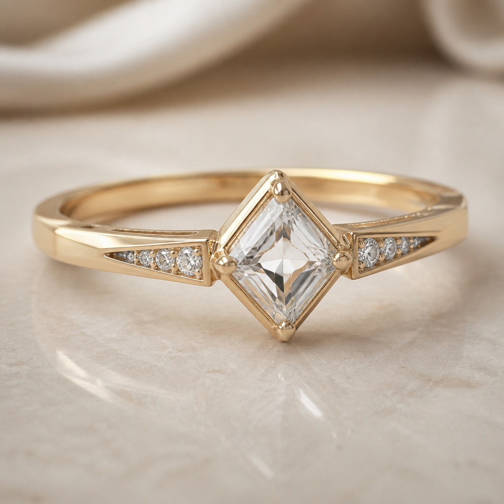 A geometric women's ring with diamond stones suitable for daily wear. sharp smooth minimalistic diamond with diamond accents
photorealistic jewelry design, A geometric women's ring with diamond stones suitable for daily wear. sharp smooth minimalistic diamond with diamond accents, geometric style, just the design no text