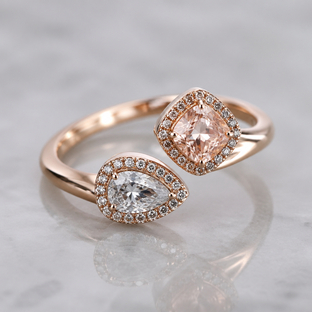 A women's ring
photorealistic jewelry design, A women's ring, modern style, just the design no text