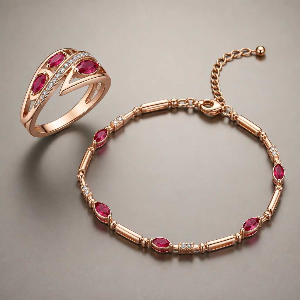 A modern women's ring with ruby stones. una pulsera para dama
photorealistic jewelry design, A modern women's ring with ruby stones. una pulsera para dama, modern style, just the design no text