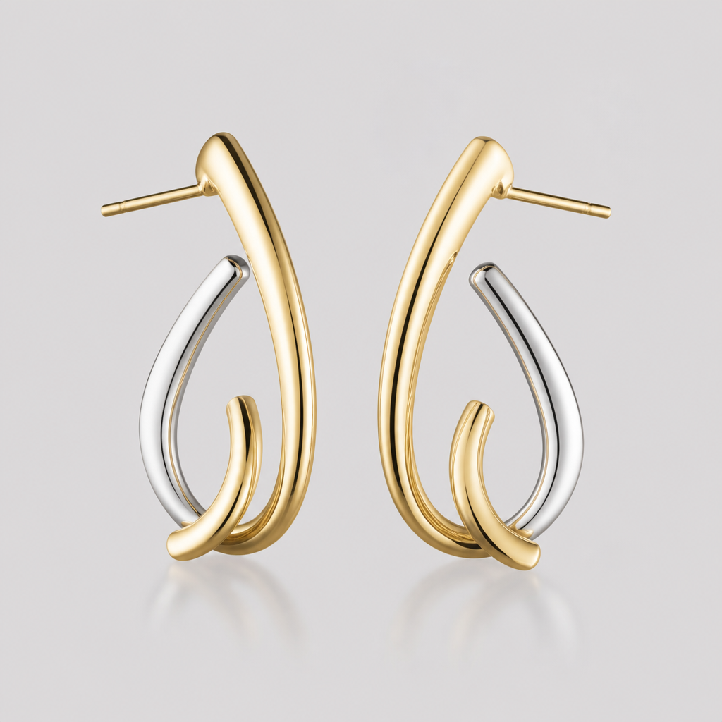 Earrings
photorealistic jewelry design, Earrings, modern style, just the design no text