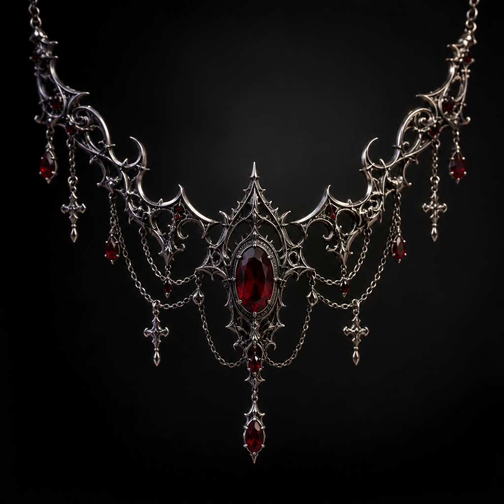 Gothic
photorealistic jewelry design, Gothic
, gothic style, just the design no text