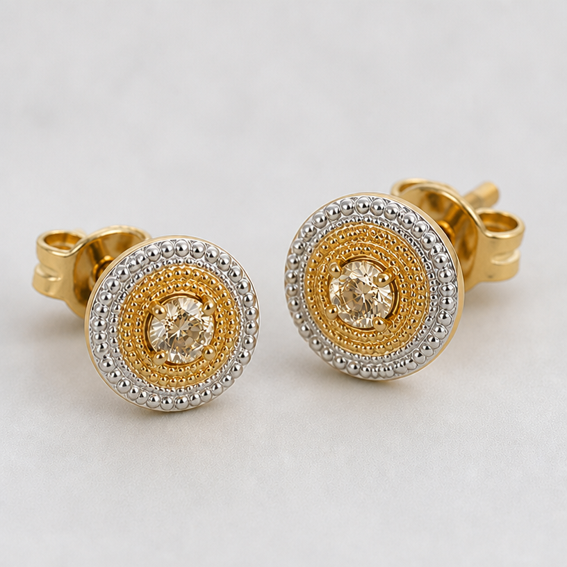 Make outer edge wider then the inner edge
edit the attached jewelry design with these instructions: Make outer edge wider then the inner edge. keep it photorealistic, just the design no text