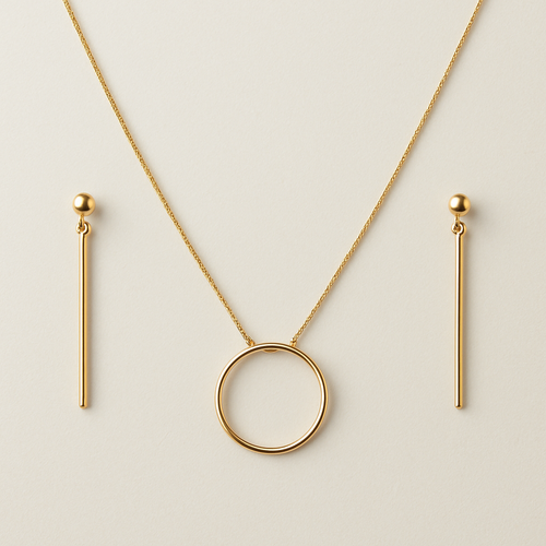 Necklace with earrings 