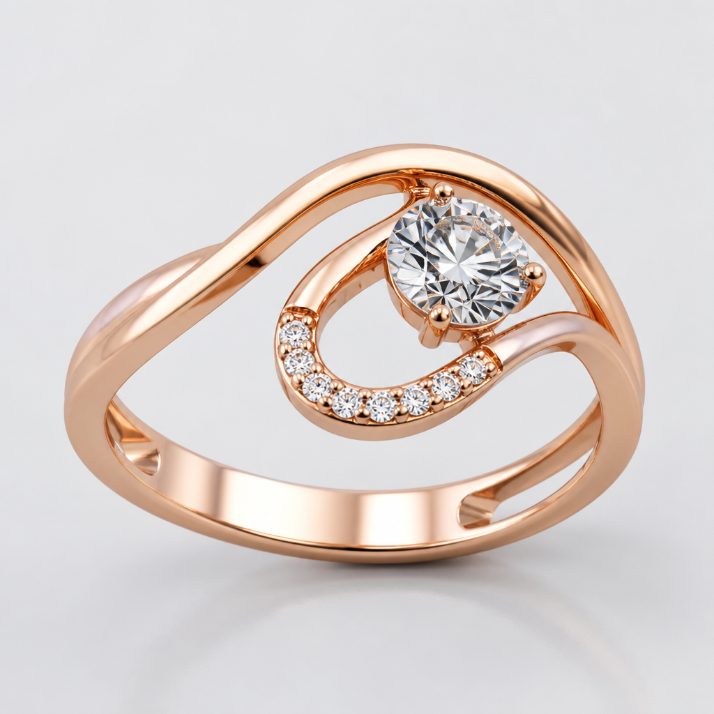 A women's ring
photorealistic jewelry design, A women's ring, modern style, just the design no text