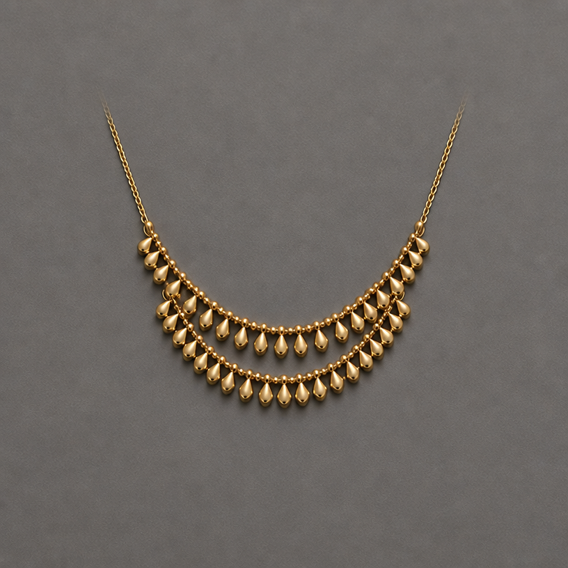 blend the second layer nicer and daintier
edit the attached jewelry design with these instructions: blend the second layer nicer and daintier. keep it photorealistic, just the design no text