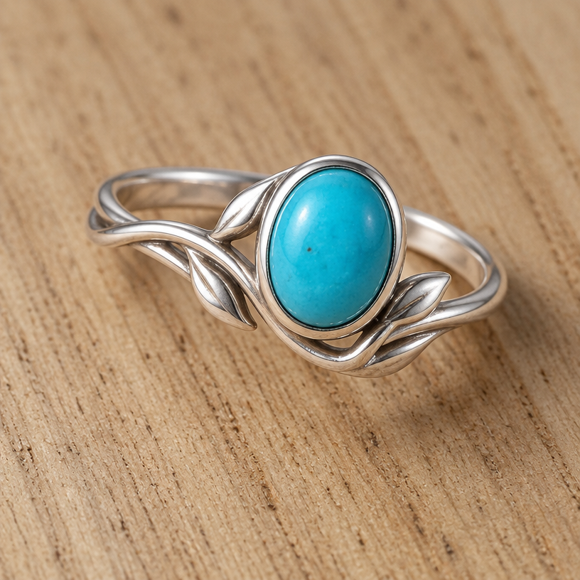 A women's ring made of silver. make something whimsical with this stone thats easily handmade. like its from a fairy tale only one single stone. with a bezel that holds the stone securely. no engraving
using the attached image as a visual reference, create A women's ring made of silver. make something whimsical with this stone thats easily handmade. like its from a fairy tale only one single stone. with a bezel that holds the stone securely. no engraving. photorealistic, just the design no text