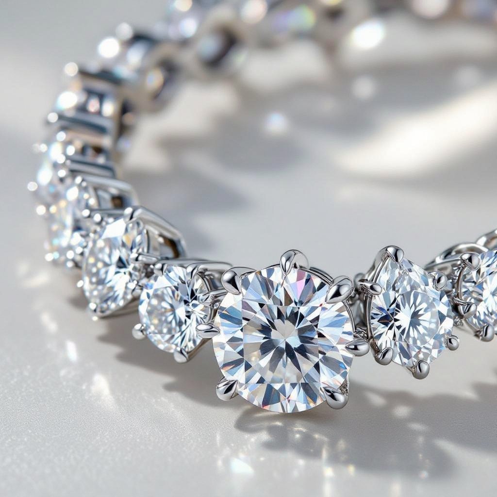 Diamonds necklace of different stones 