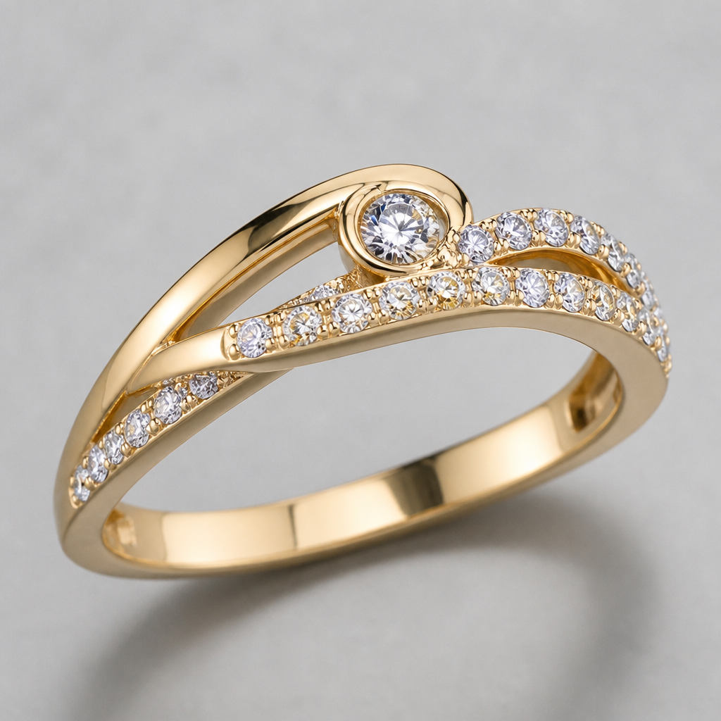 A women's ring
photorealistic jewelry design, A women's ring, modern style, just the design no text