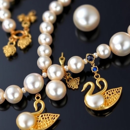 Pearl necklace with P