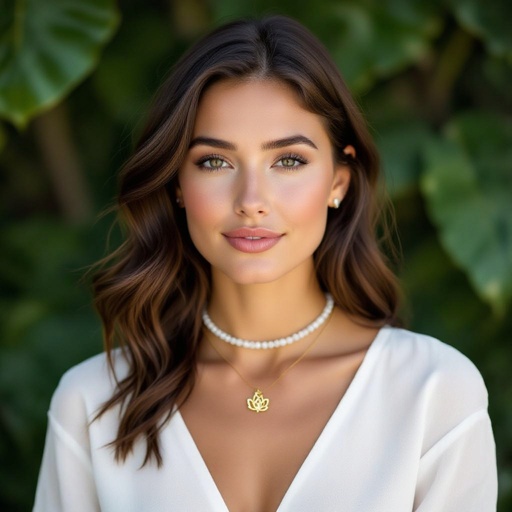 Чокер из натурального необработанного кварца неровной формы бусины с золотой маленькой подвеской в форме лотоса