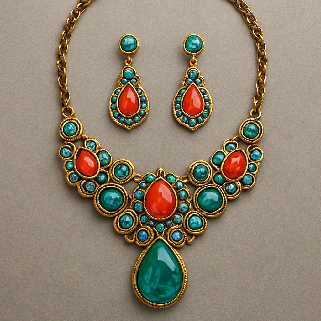 Statement Necklace with earrings 