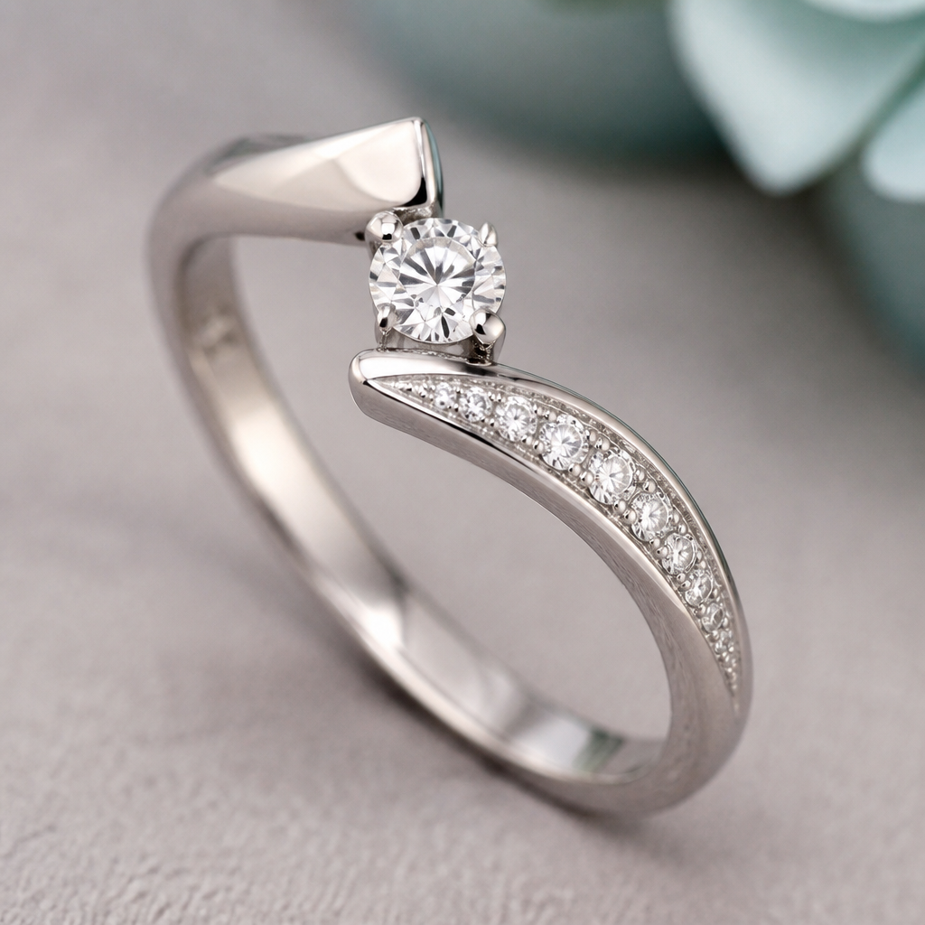 A women's ring
photorealistic jewelry design, A women's ring, modern style, just the design no text