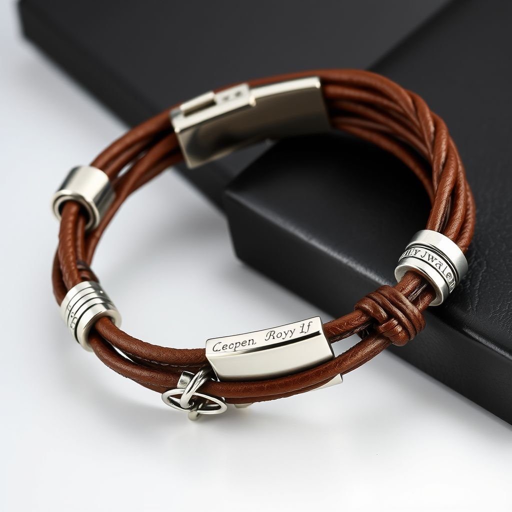 Men’s leather bracelet