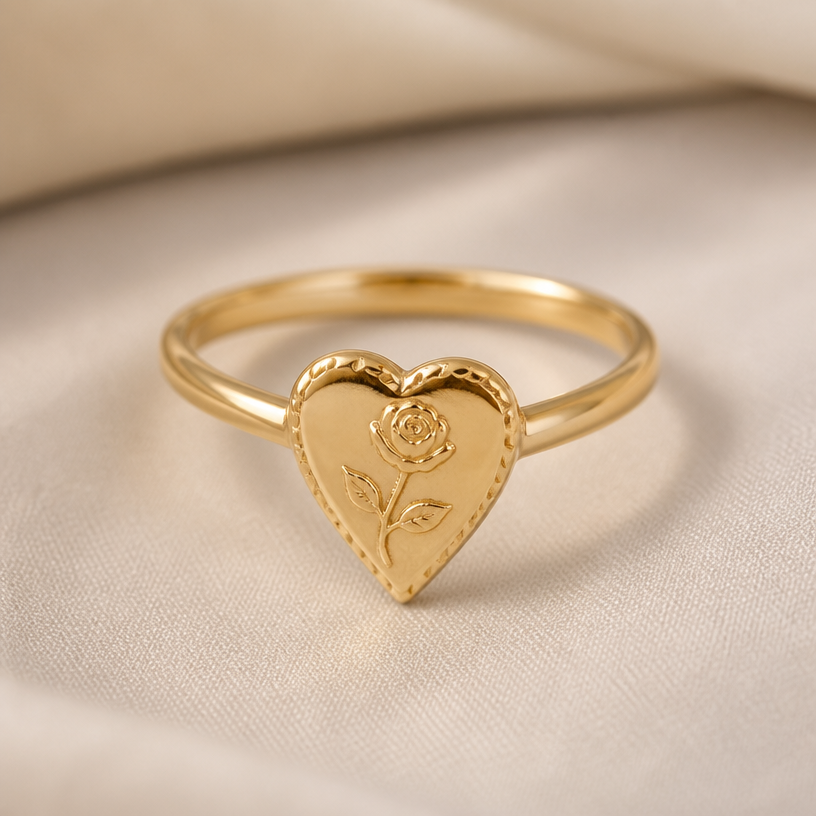 A romantic women's ring. gold
using the attached image as a visual reference, create A romantic women's ring. gold. photorealistic, just the design no text