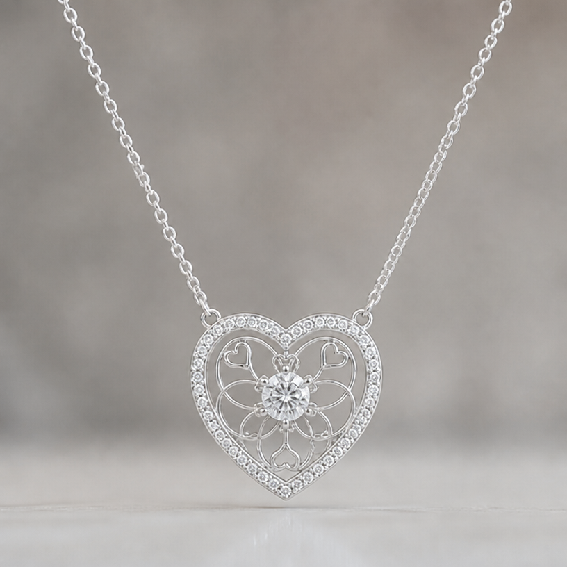 Plus gros diamant au milieu
edit the attached jewelry design with these instructions: Plus gros diamant au milieu. keep it photorealistic, just the design no text