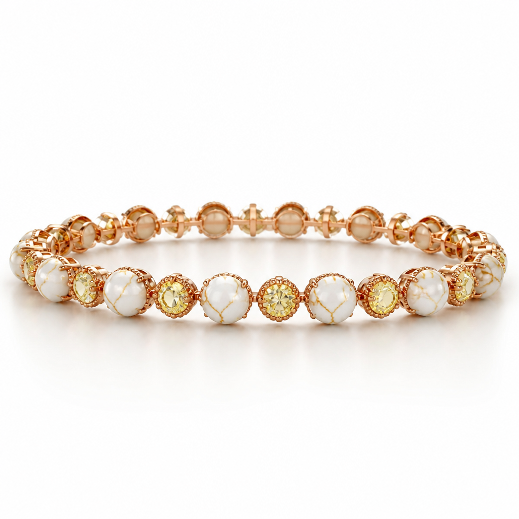 Thin rose gold band with yellow diamonds and color marble pearls
photorealistic jewelry design, Thin rose gold band with yellow diamonds and color marble pearls , royal style, just the design no text