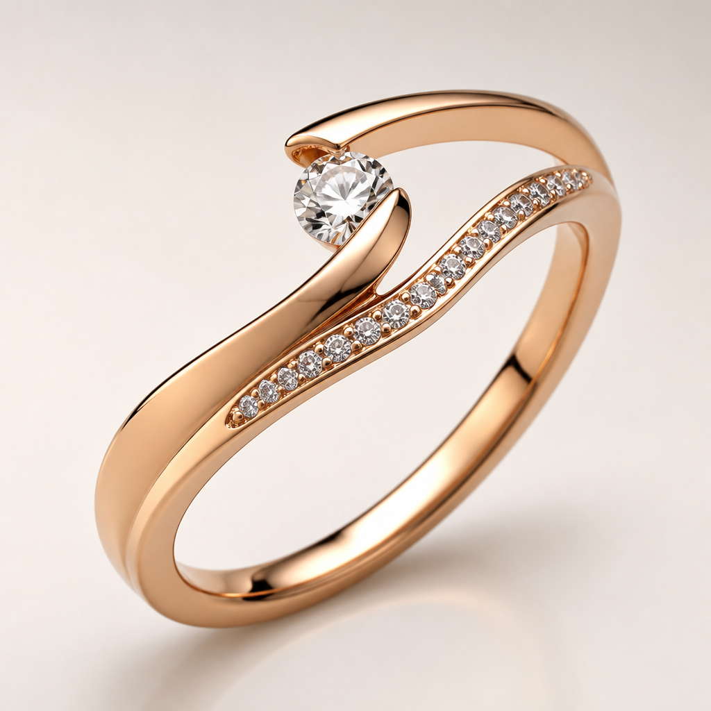 A women's ring
photorealistic jewelry design, A women's ring, modern style, just the design no text
