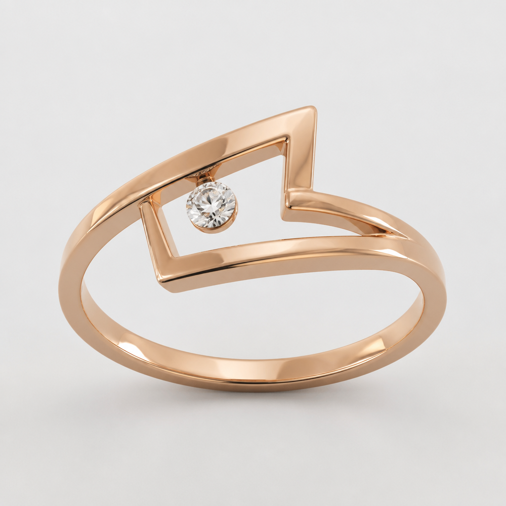 A geometric women's ring
photorealistic jewelry design, A geometric women's ring, geometric style, just the design no text