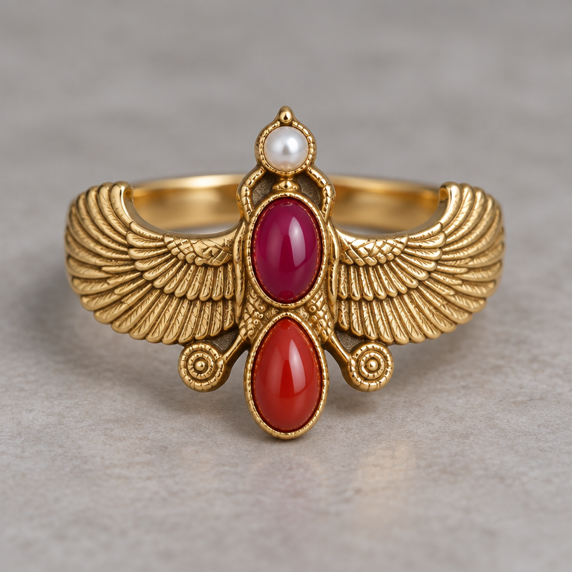 A women's ring
using the attached image as a visual reference, create A women's ring. photorealistic, just the design no text