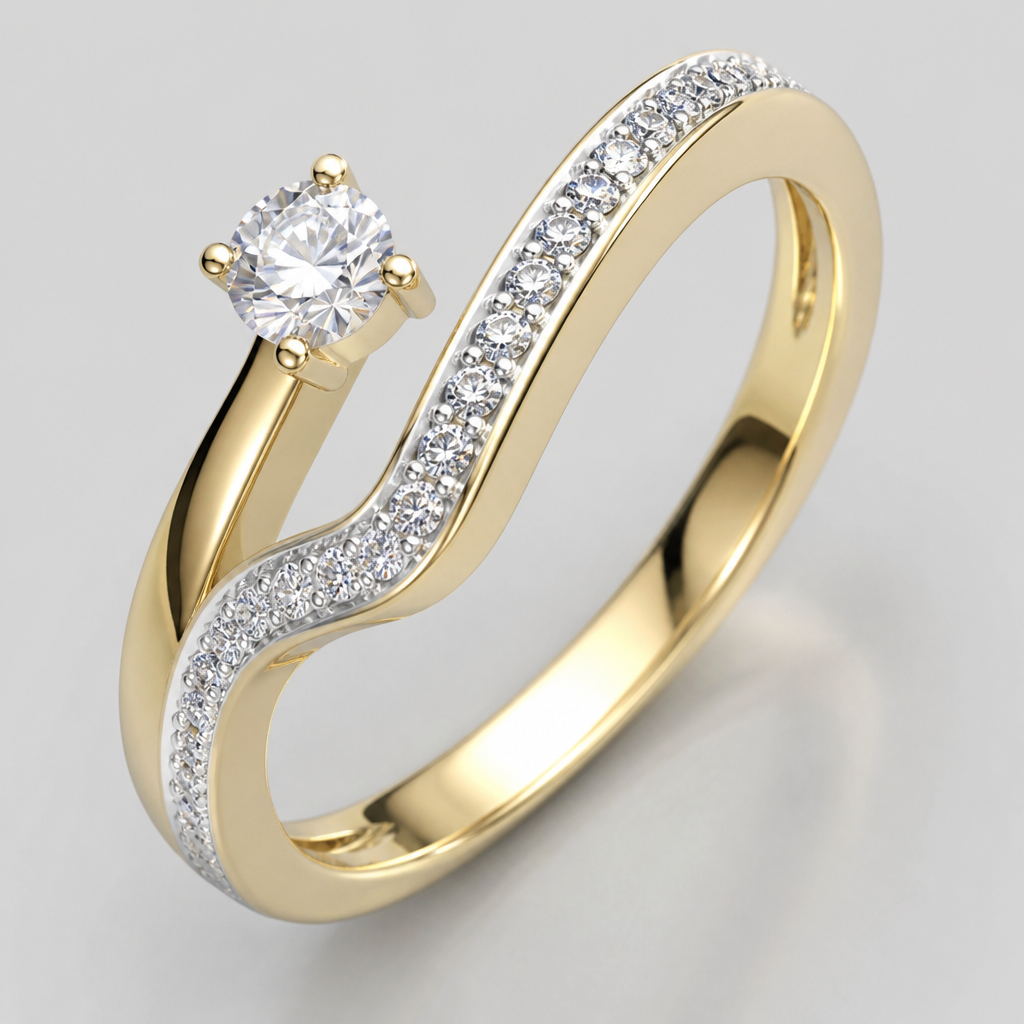 A women's ring
photorealistic jewelry design, A women's ring, modern style, just the design no text