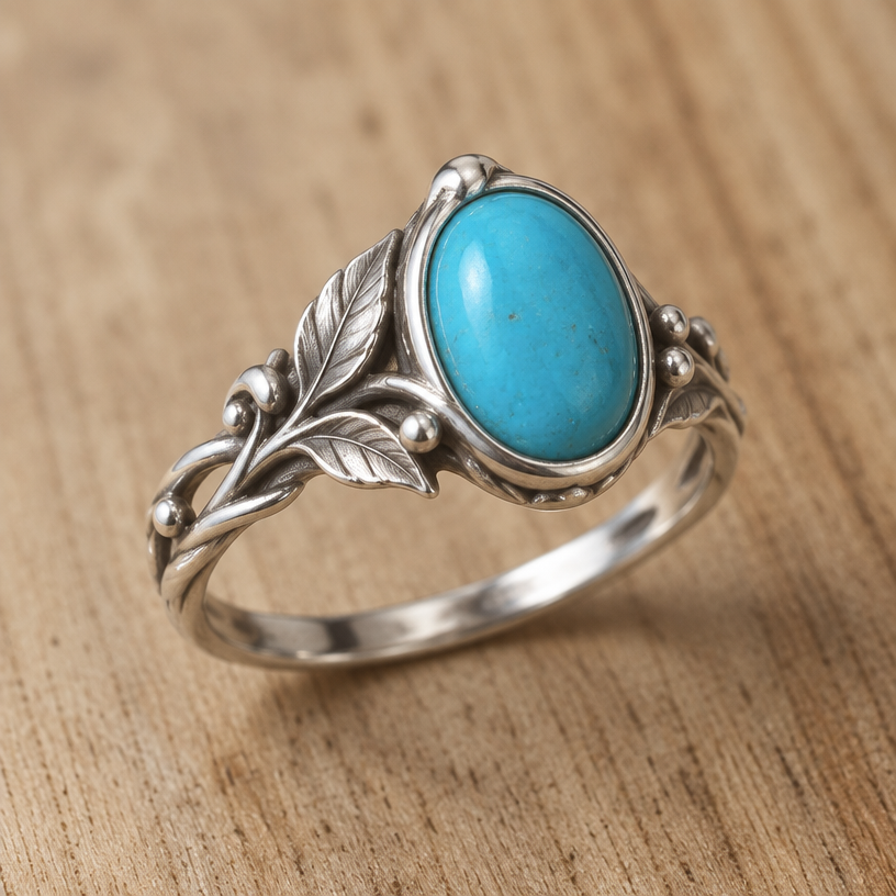 A women's ring made of silver, detailed and decorative, moderately ornate. make something whimsical with this stone thats easily handmade. like its from a fairy tale only one single stone. with a bezel that holds the stone securely
using the attached image as a visual reference, create A women's ring made of silver, detailed and decorative, moderately ornate. make something whimsical with this stone thats easily handmade. like its from a fairy tale only one single stone. with a bezel that holds the stone securely. photorealistic, just the design no text