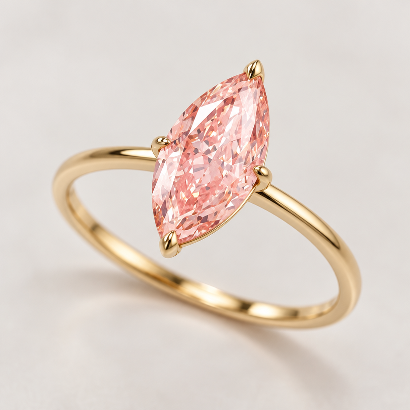 A minimalist women's ring made of gold. use this stone for a ring
using the attached image as a visual reference, create A minimalist women's ring made of gold. use this stone for a ring. photorealistic, just the design no text