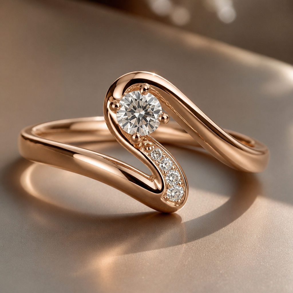 A women's ring
photorealistic jewelry design, A women's ring, modern style, just the design no text