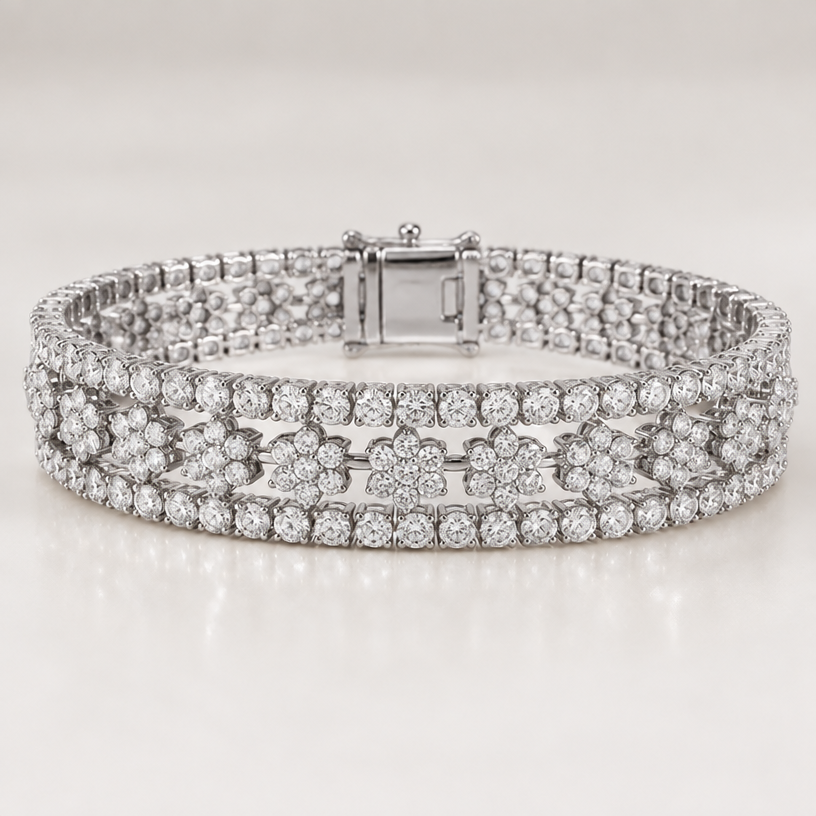 White gold
edit the attached jewelry design with these instructions: White gold. keep it photorealistic, just the design no text