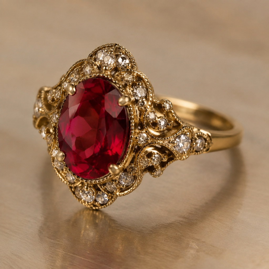 A vintage women's ring
photorealistic jewelry design, A vintage women's ring, vintage style, just the design no text