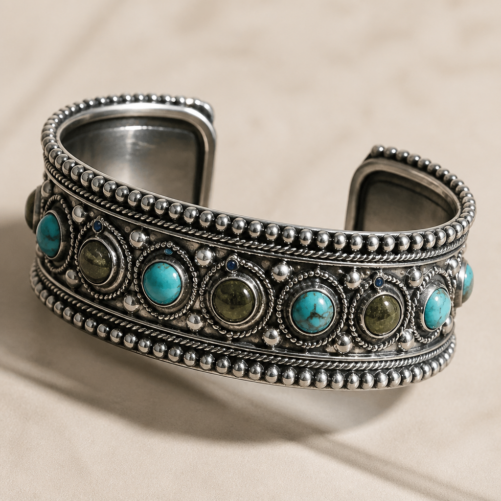 Kada
photorealistic jewelry design, Kada, bohemian style, just the design no text