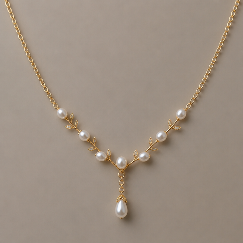 con menos perlas
edit the attached jewelry design with these instructions: con menos perlas. keep it photorealistic, just the design no text