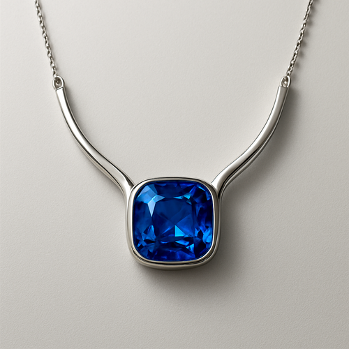 create a blue sapphire necklace