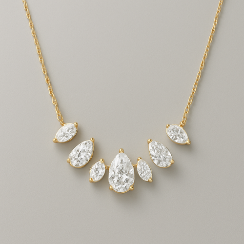 בלי באזל , ויהלומי טיפה שהם מולחמים למעלה יותר בשרשרת 