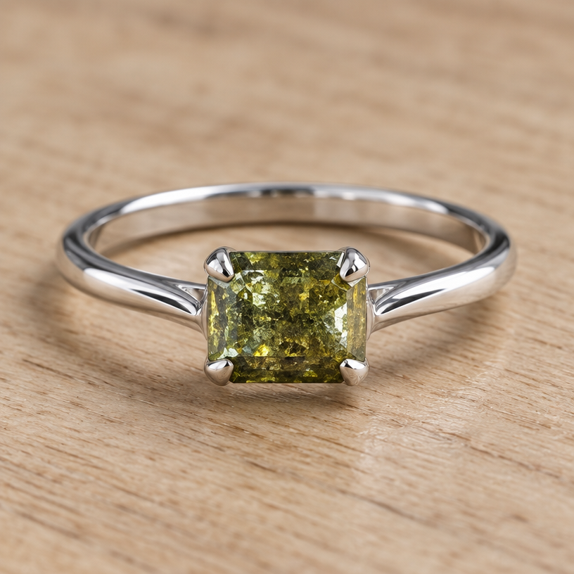 A women's ring made of silver. use the stone i want the stone horizontal
using the attached image as a visual reference, create A women's ring made of silver. use the stone i want the stone horizontal. photorealistic, just the design no text