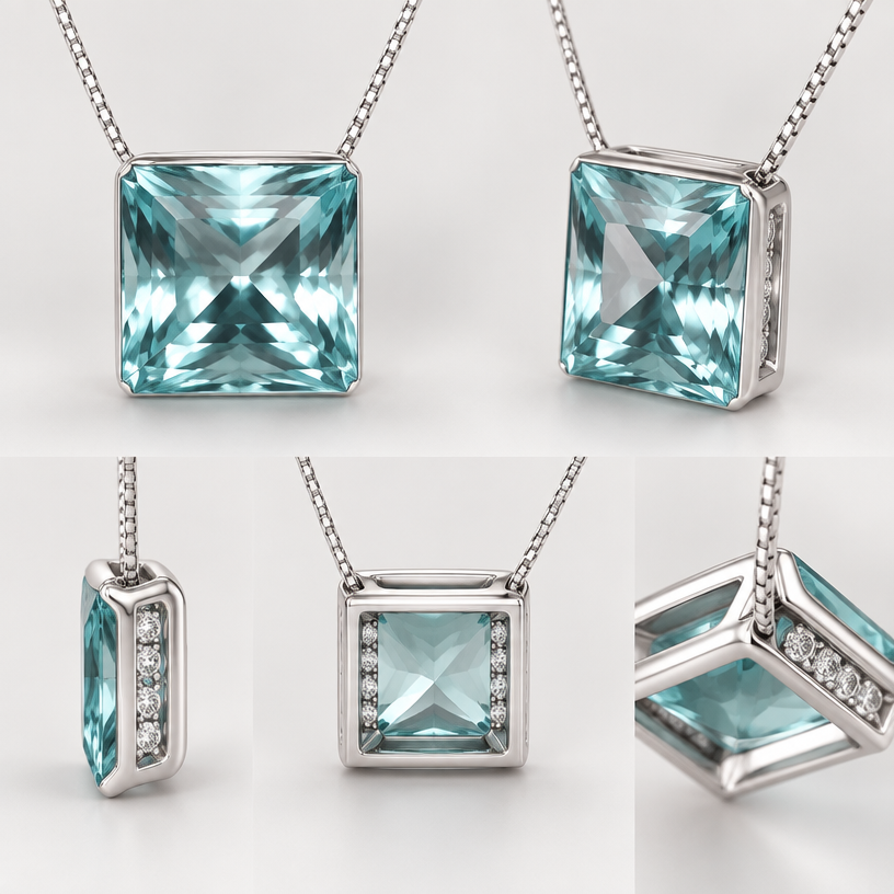 A women's pendant made of white gold. slider hidden bail basket with hidden diamonds
using the attached image as a visual reference, create A women's pendant made of white gold. slider hidden bail basket with hidden diamonds. photorealistic, just the design no text