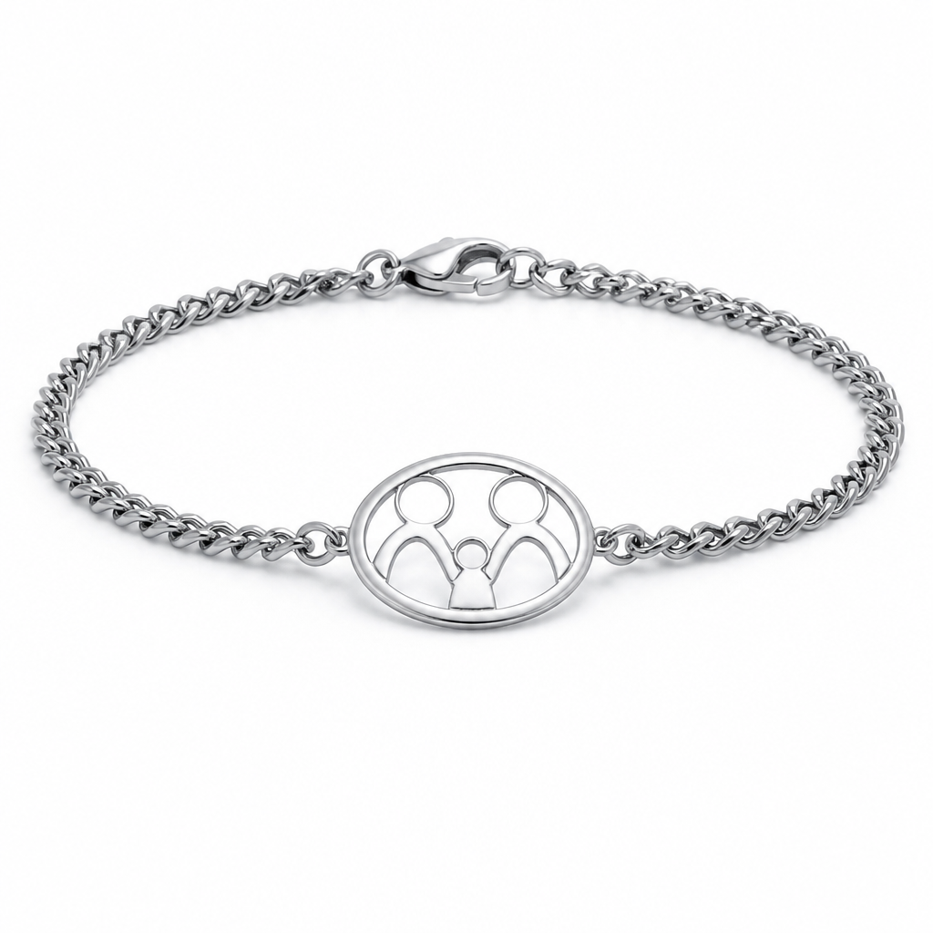 Un bracelet en argent avec le nom Momy c’est pour mon gars mais met le symbole Momy
photorealistic jewelry design, Un bracelet en argent avec le nom Momy c’est pour mon gars mais met le symbole Momy , just the design no text