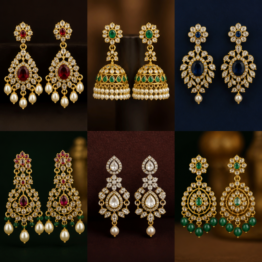 A royal women's earrings. I need different types of earrings for this
photorealistic jewelry design, A royal women's earrings. I need different types of earrings for this, royal style, just the design no text