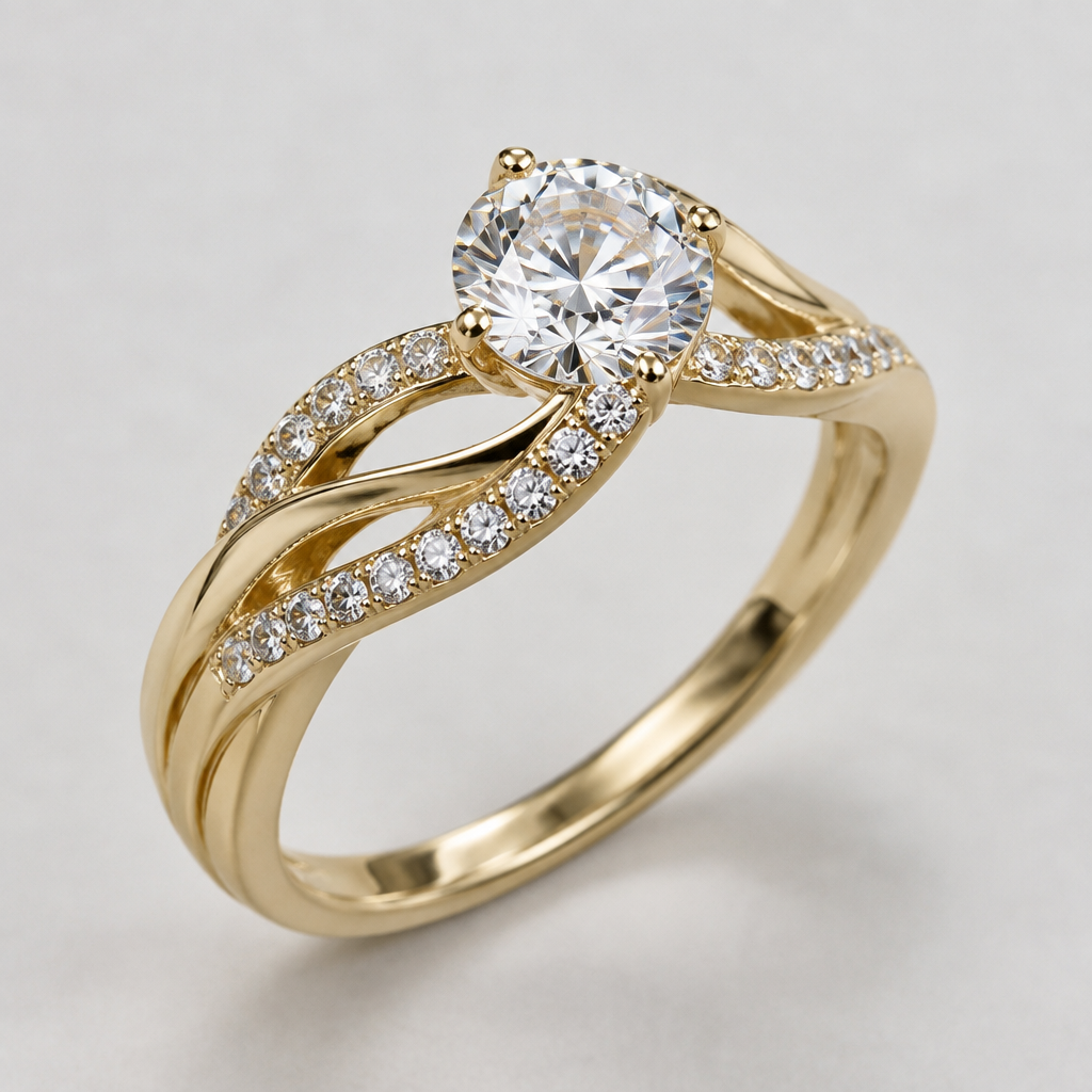 A women's ring
photorealistic jewelry design, A women's ring, modern style, just the design no text