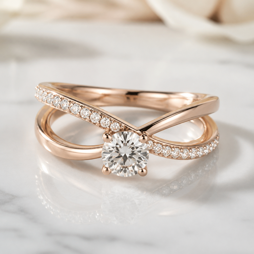 A women's ring
photorealistic jewelry design, A women's ring, modern style, just the design no text