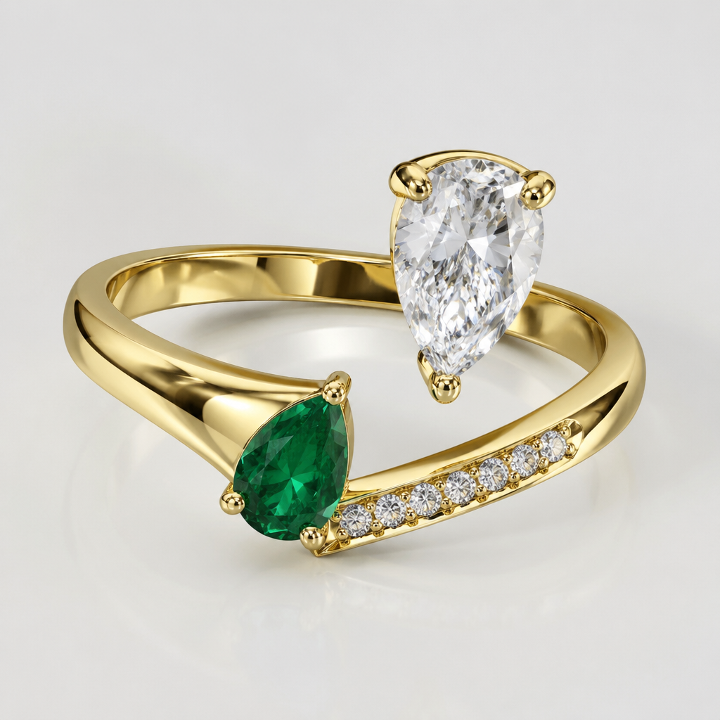 A women's ring
photorealistic jewelry design, A women's ring, modern style, just the design no text