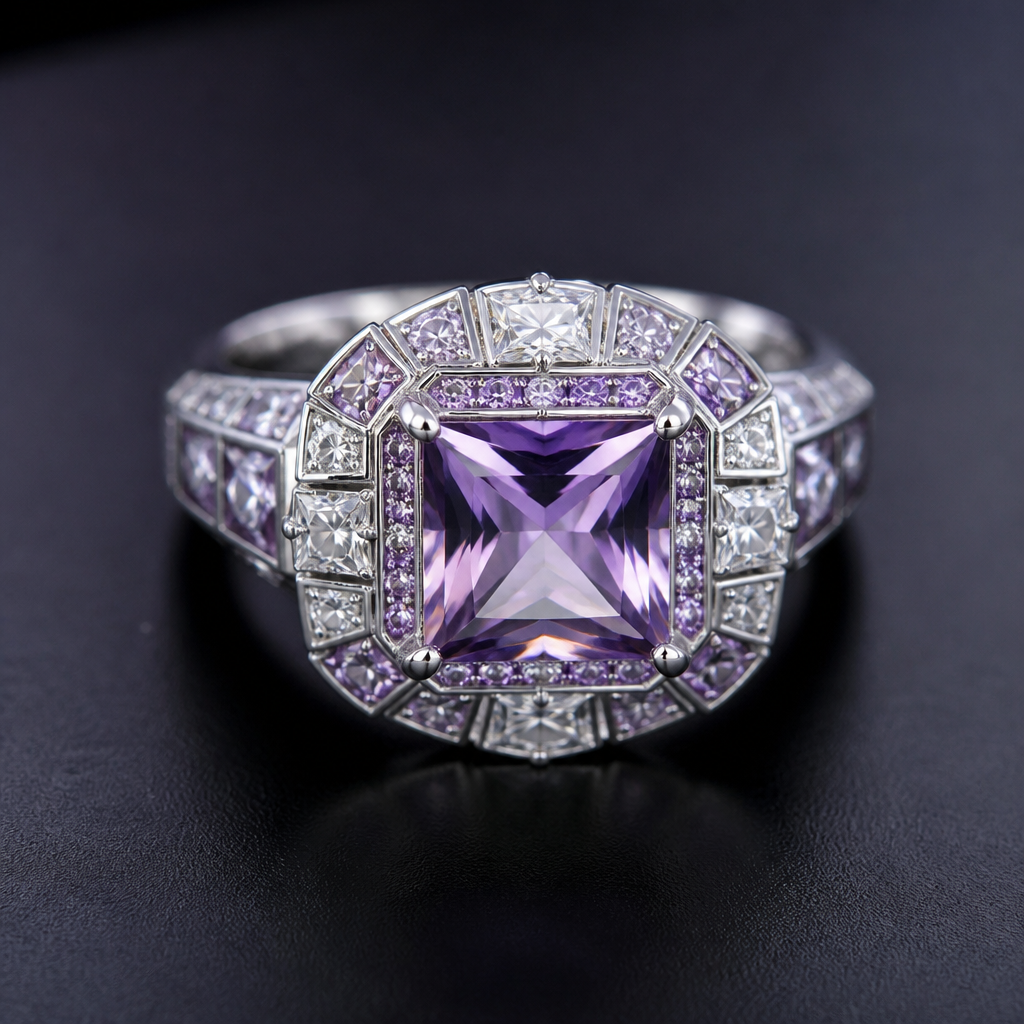 square cut in another unique design with gemstones ring silver setting
photorealistic jewelry design, square cut in another unique design with gemstones ring silver setting, just the design no text