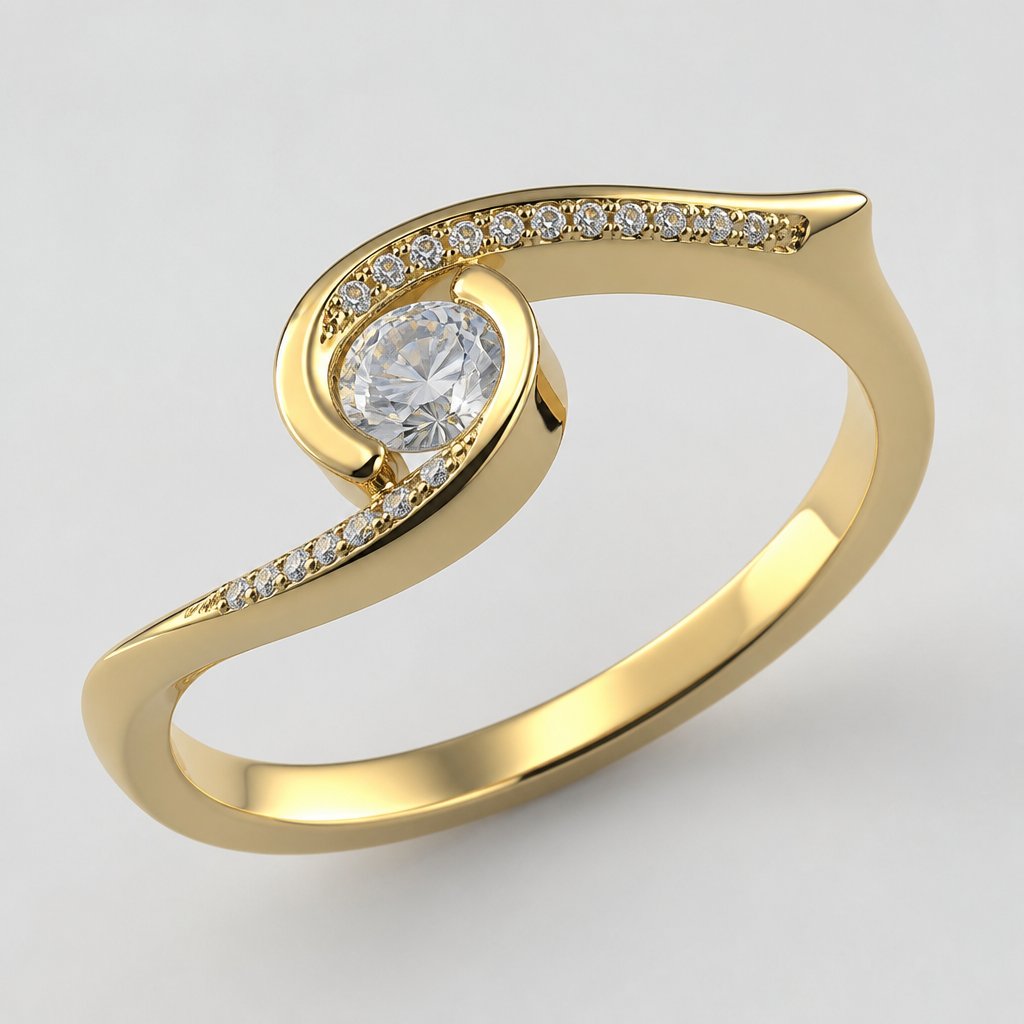 A women's ring
photorealistic jewelry design, A women's ring, modern style, just the design no text