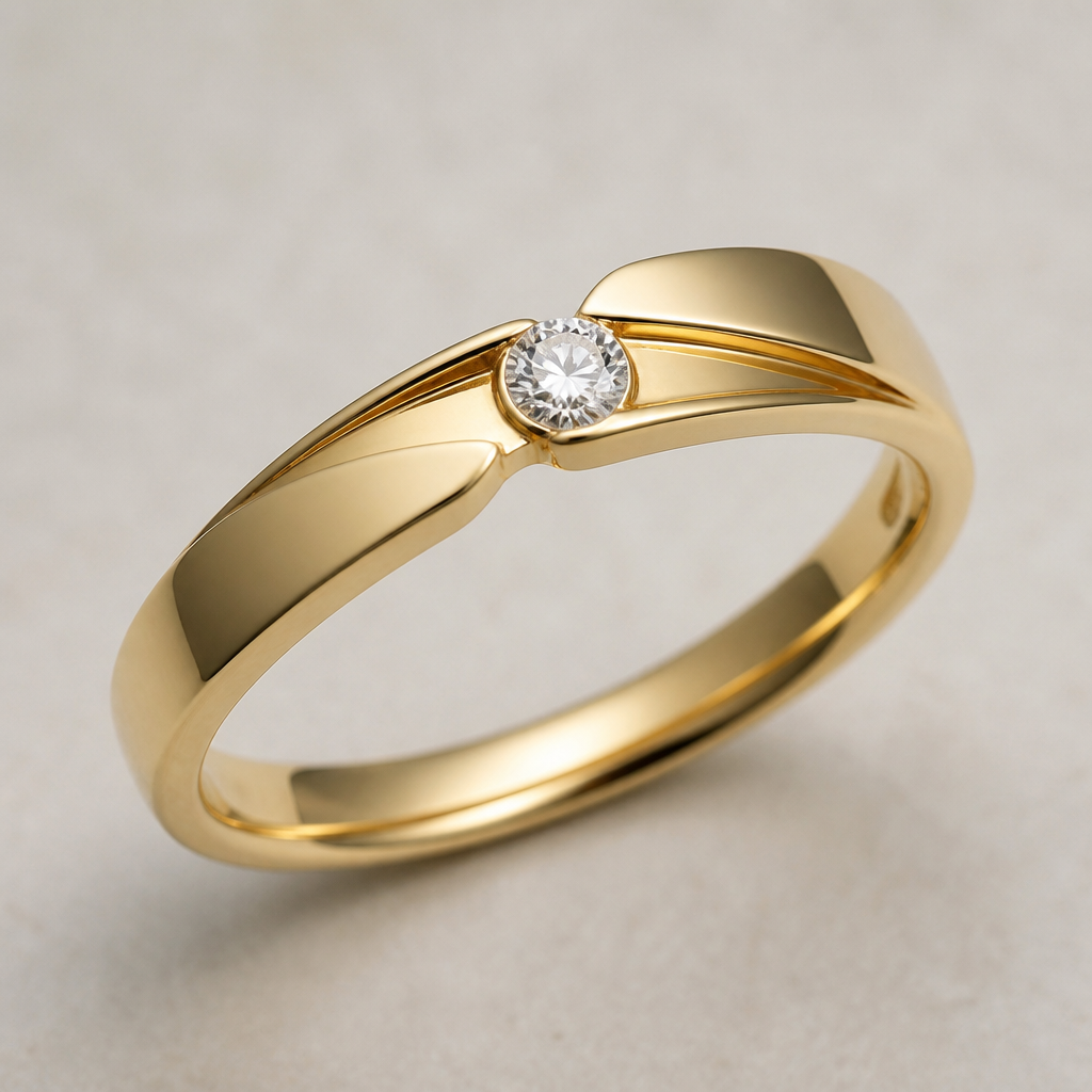 A modern women's ring made of gold suitable for wedding
photorealistic jewelry design, A modern women's ring made of gold suitable for wedding, modern style, just the design no text