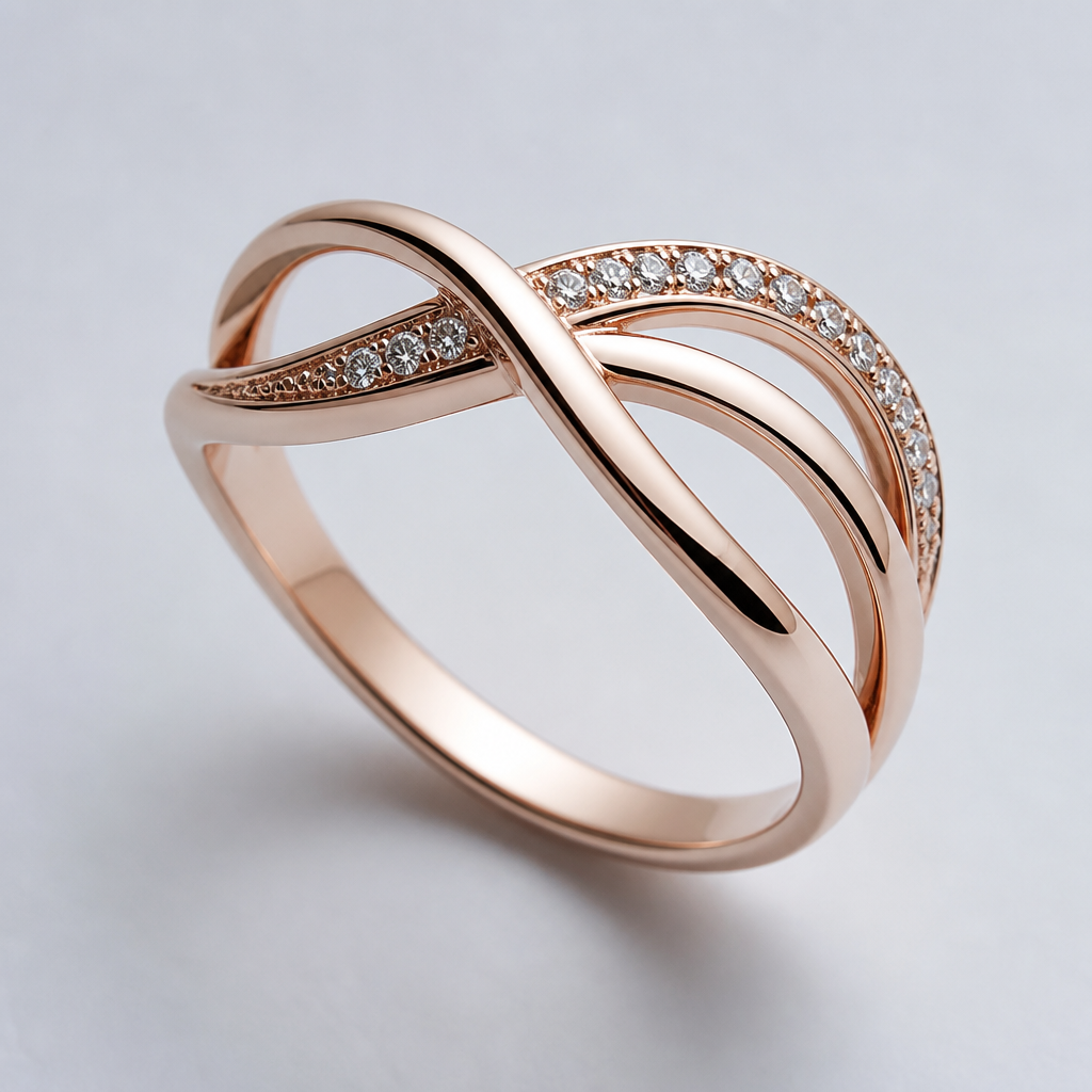 A women's ring
photorealistic jewelry design, A women's ring, modern style, just the design no text